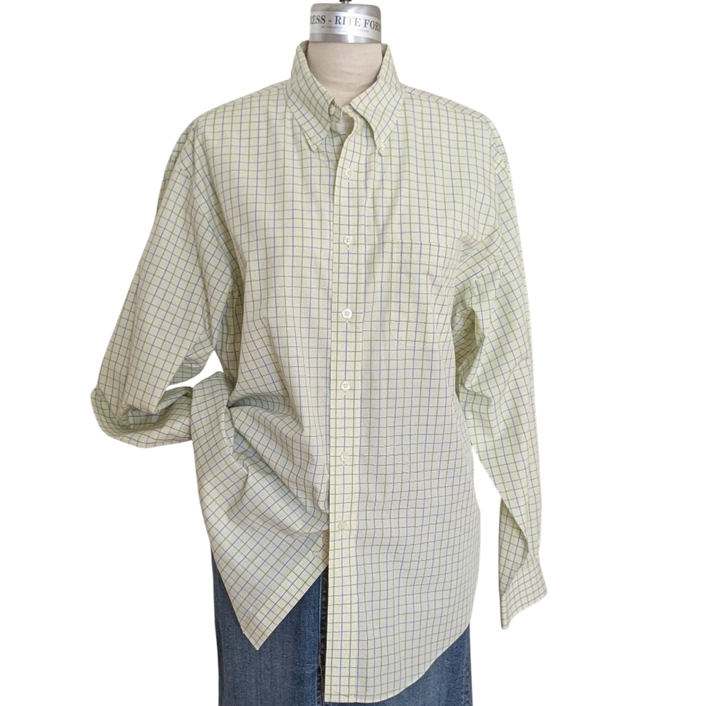 Brooks Brothers No Iron Button Down Shirt Size Large